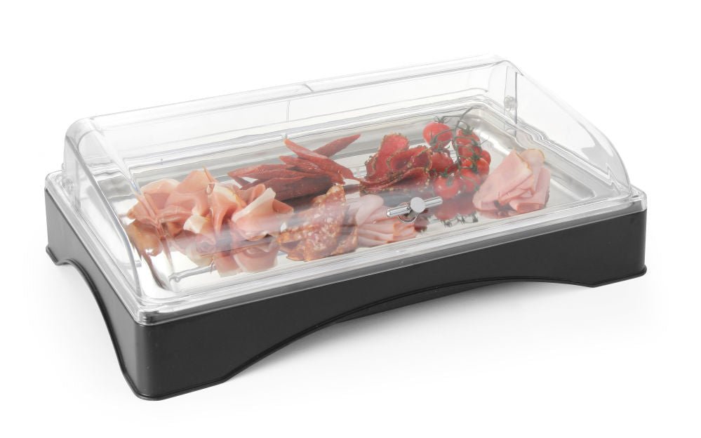 Avkjølt brett med deksel og kjøleelement - Gastronorm 1/1, sett, 555x357x (H) 175mm - for Storkjøkken - XL - Storkjøkken