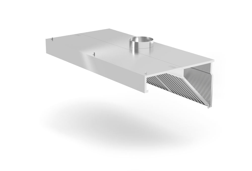Avtrekkshette veggmontert, uten belysning, 1000x700X (H) 450mm - for Storkjøkken - XL - Storkjøkken