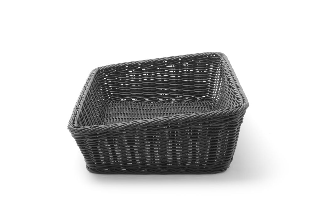 Bakeri Kurv vinklet, svart, 400x300x (h) 120mm - for Storkjøkken - XL - Storkjøkken