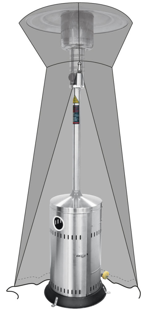 Beskyttelsesdeksel til Terrassevarmer HE272404, 480x480x (H) 2220mm - for Storkjøkken - XL - Storkjøkken