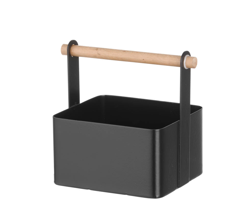 Bestikk og krydder holder for bord svart, 170x130x (H) 160mm - for Storkjøkken - XL - Storkjøkken