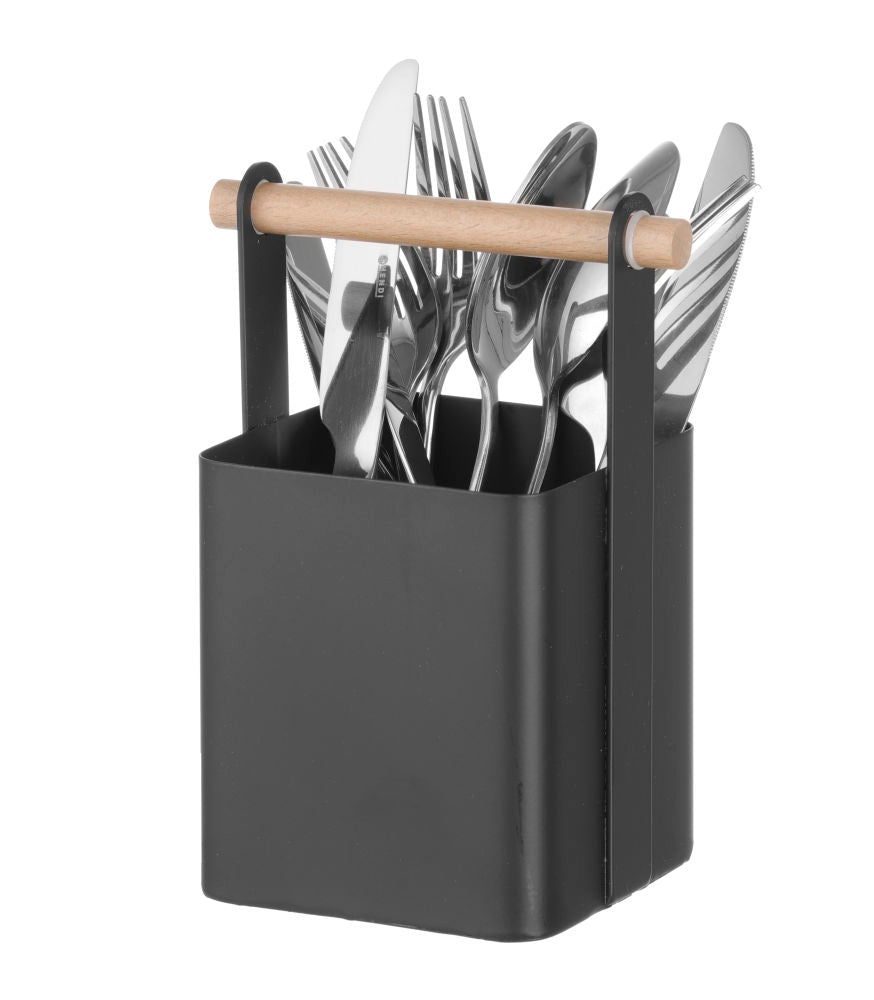 Bestikk og krydder holder for bord svart, 230x100x (H) 240mm - for Storkjøkken - XL - Storkjøkken