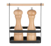 Bestikk og krydder holder for bord svart, 230x100x (H) 240mm - for Storkjøkken - XL - Storkjøkken