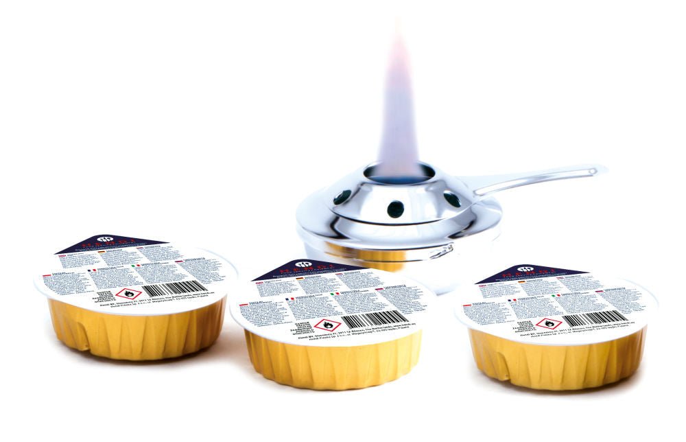Brennpasta til Chafing Dish fondue - brennere 80g - 3 stk - for Storkjøkken - XL - Storkjøkken