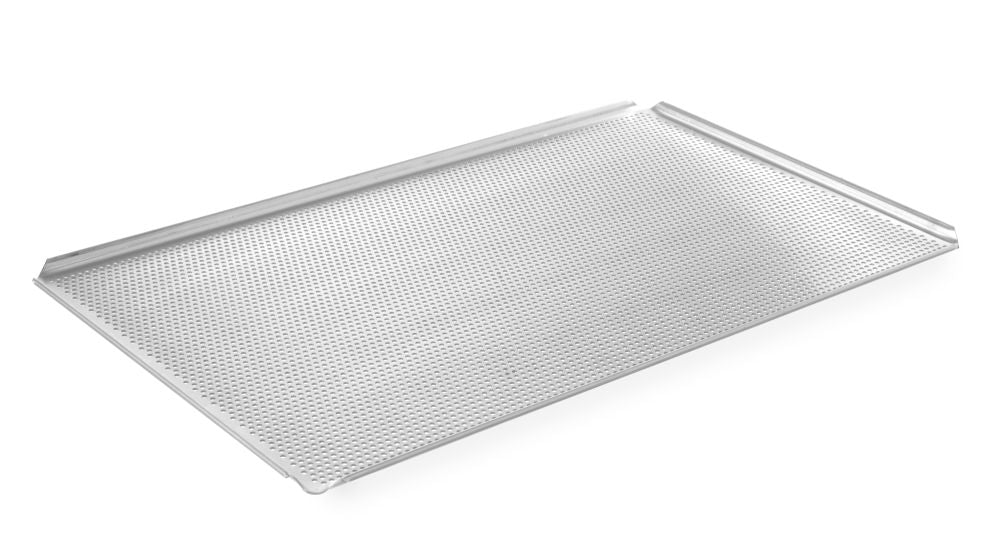 Brett perforert GN 1/1 - Med 4 felger, 530x325x (H) 10mm - for Storkjøkken - XL - Storkjøkken