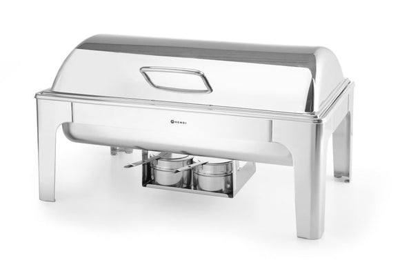 Chafing buffet varmer GN 1/1 Høyglans pollert, 9L, 570x405X (H) 320mm - for Storkjøkken - XL - Storkjøkken