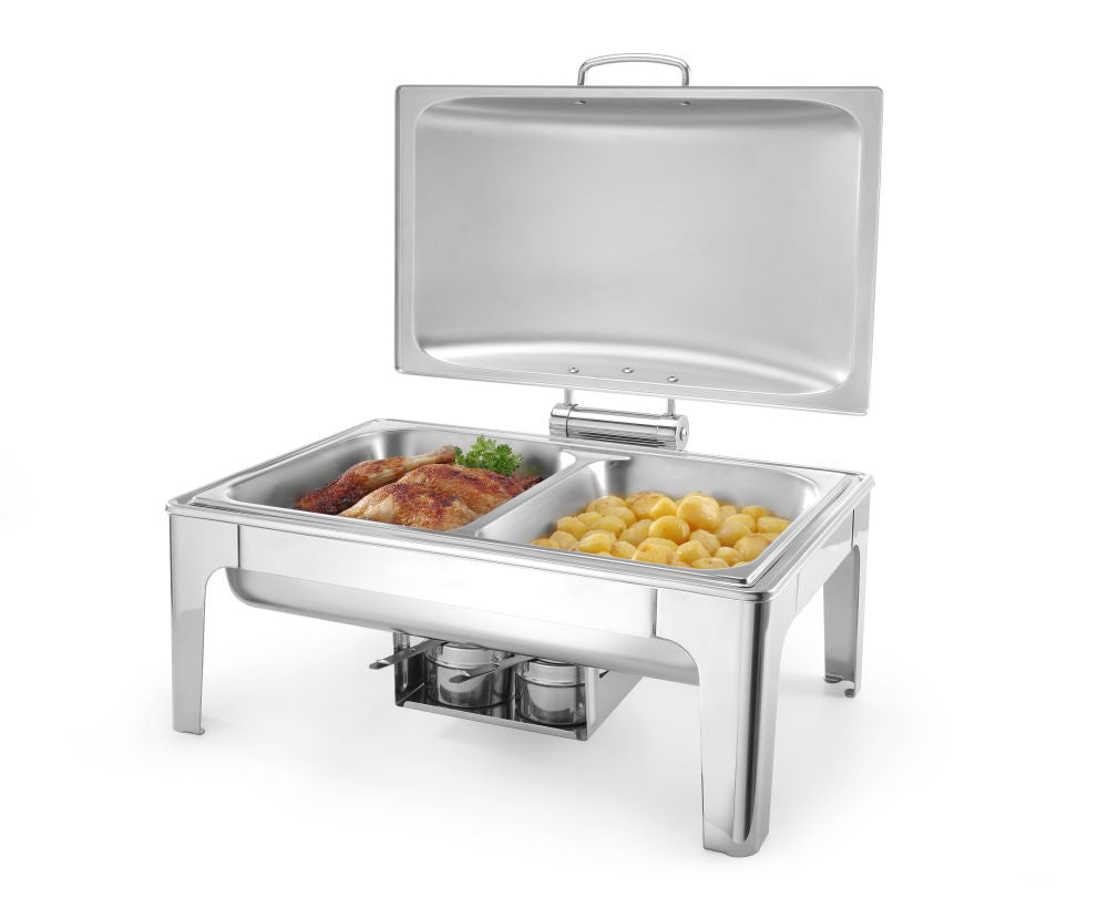 Chafing buffet varmer GN 1/1 Satin matt., 9L, 570x430X (H) 290mm - for Storkjøkken - XL - Storkjøkken