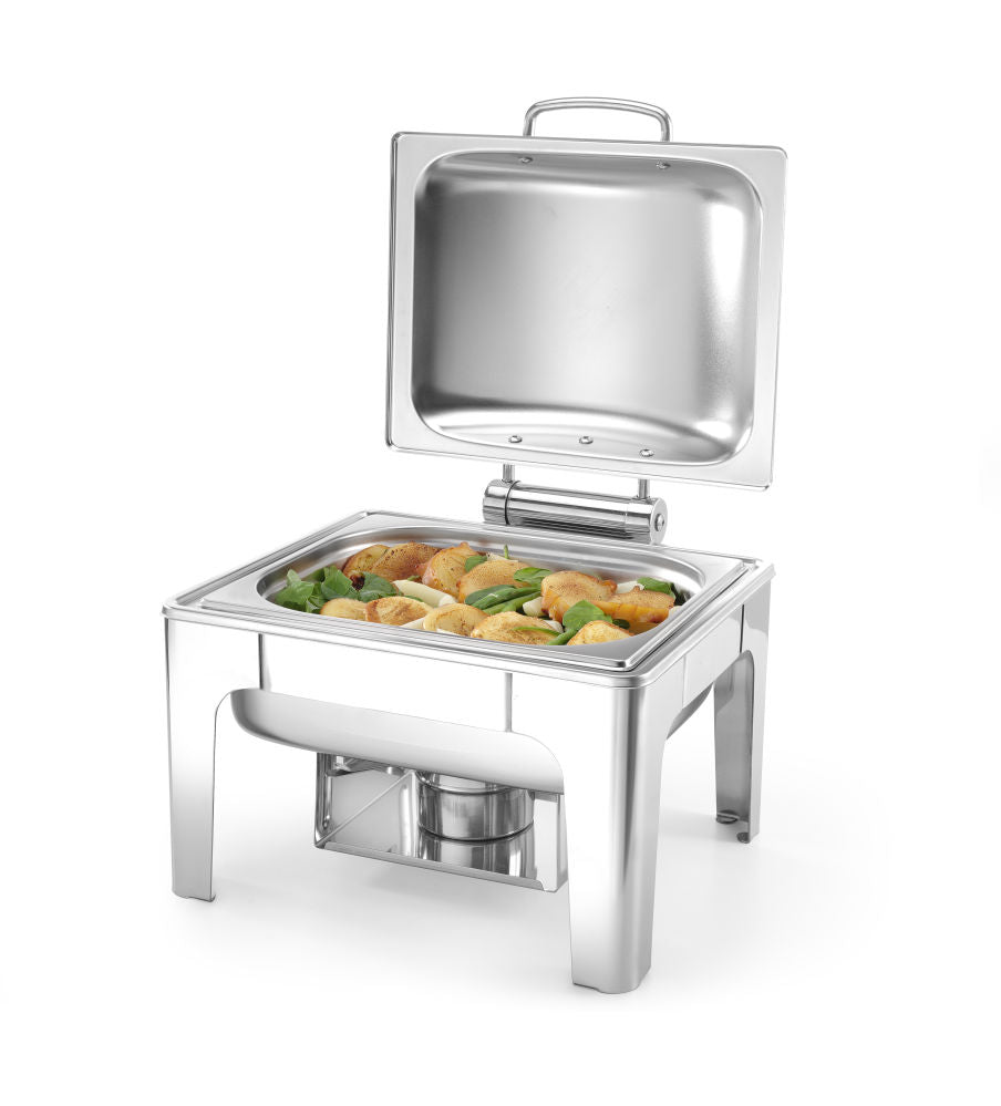 Chafing buffet varmer GN 1/2 satengfinish, 4L, 365x370X (H) 280mm - for Storkjøkken - XL - Storkjøkken
