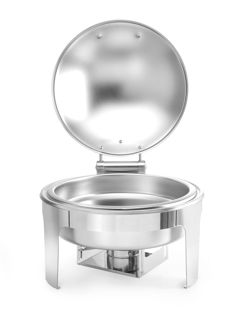 Chafing buffet varmer Rund Satin matt., 6L, 465x420X (H) 320mm - for Storkjøkken - XL - Storkjøkken