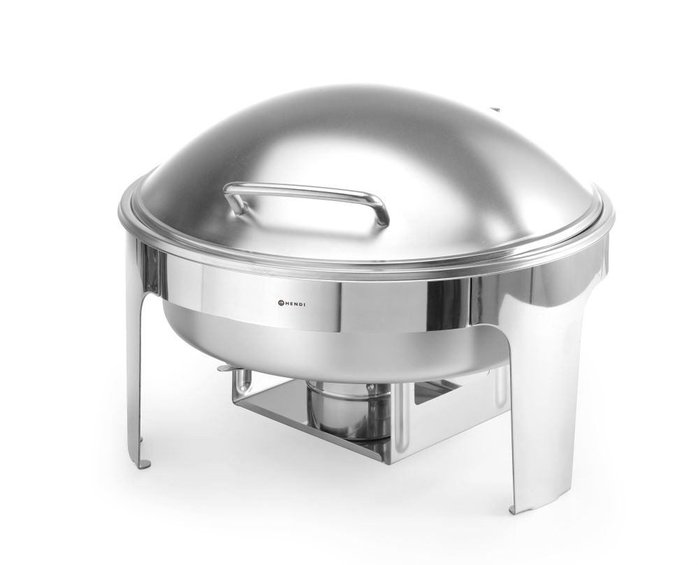 Chafing buffet varmer Rund Satin matt., 6L, 465x420X (H) 320mm - for Storkjøkken - XL - Storkjøkken