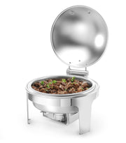 Chafing buffet varmer Rund Satin matt., 6L, 465x420X (H) 320mm - for Storkjøkken - XL - Storkjøkken