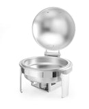 Chafing buffet varmer Rund Satin matt., 6L, 465x420X (H) 320mm - for Storkjøkken - XL - Storkjøkken
