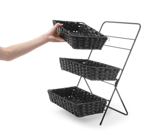 Displayn kurv buffet, svart, 350x215x (H) 600mm - for Storkjøkken - XL - Storkjøkken