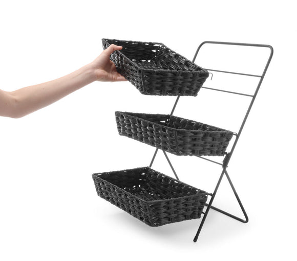 Displayn kurv buffet, svart, 350x215x (H) 600mm - for Storkjøkken - XL - Storkjøkken