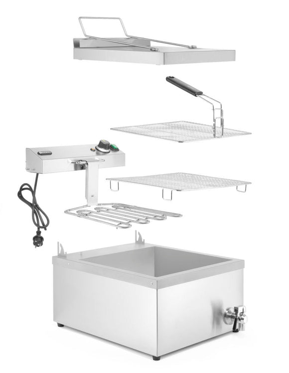 Donut Frityr koker, 12L, 230V/3500W, 630x860X (H) 360mm - for Storkjøkken - XL - Storkjøkken