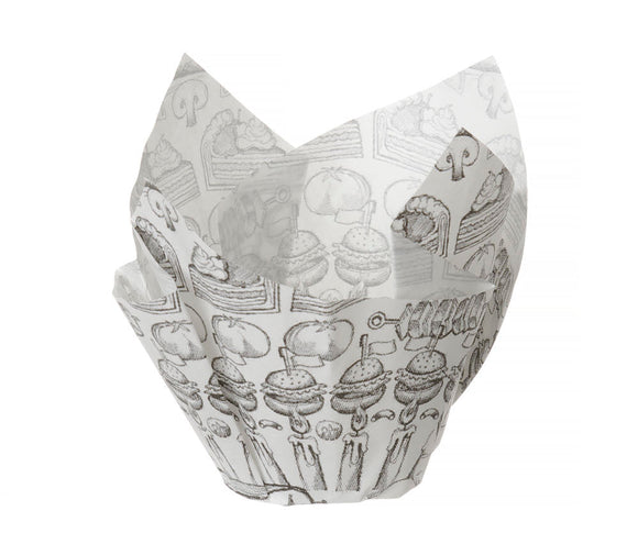 Fettfast papirforing pre - formet - 150 stk, 150 stk., 160x160x (h) 50mm - for Storkjøkken - XL - Storkjøkken