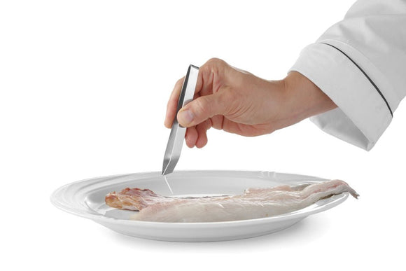 Fiskeben pinsett - skrått hode - 115mm - for Storkjøkken - XL - Storkjøkken