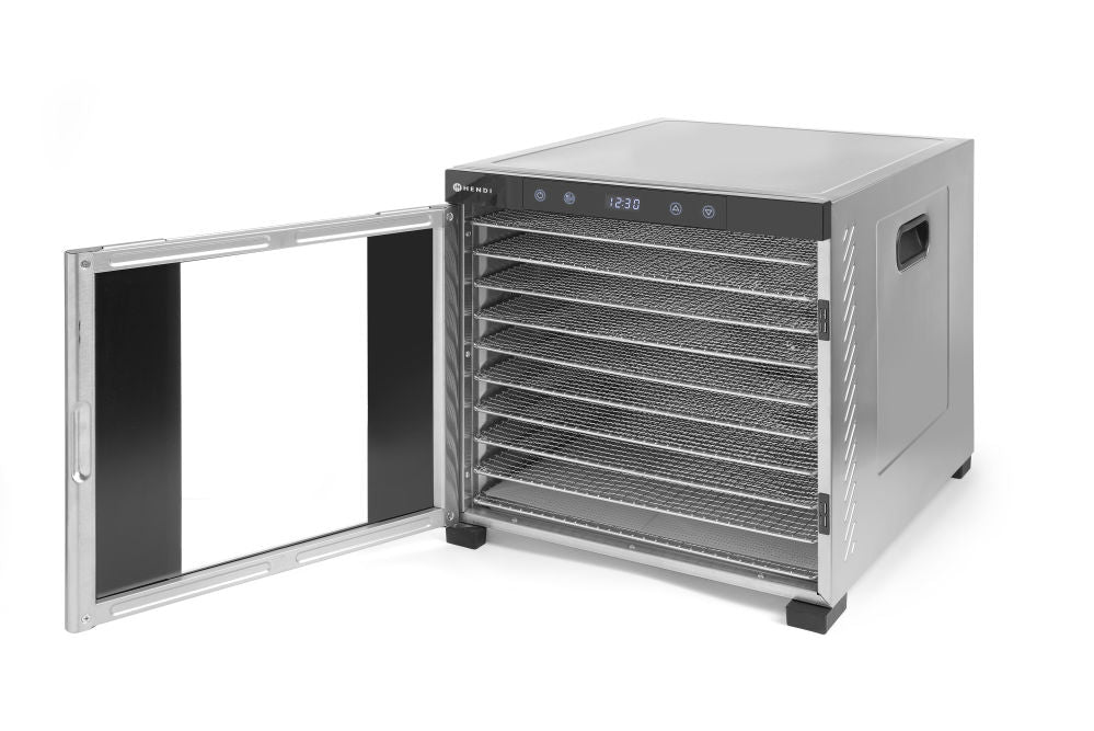 Food Dehydrator - Mattørker, 10 skuffer, 230V/1000W, 417x535X (H) 430mm - for Storkjøkken - XL - Storkjøkken