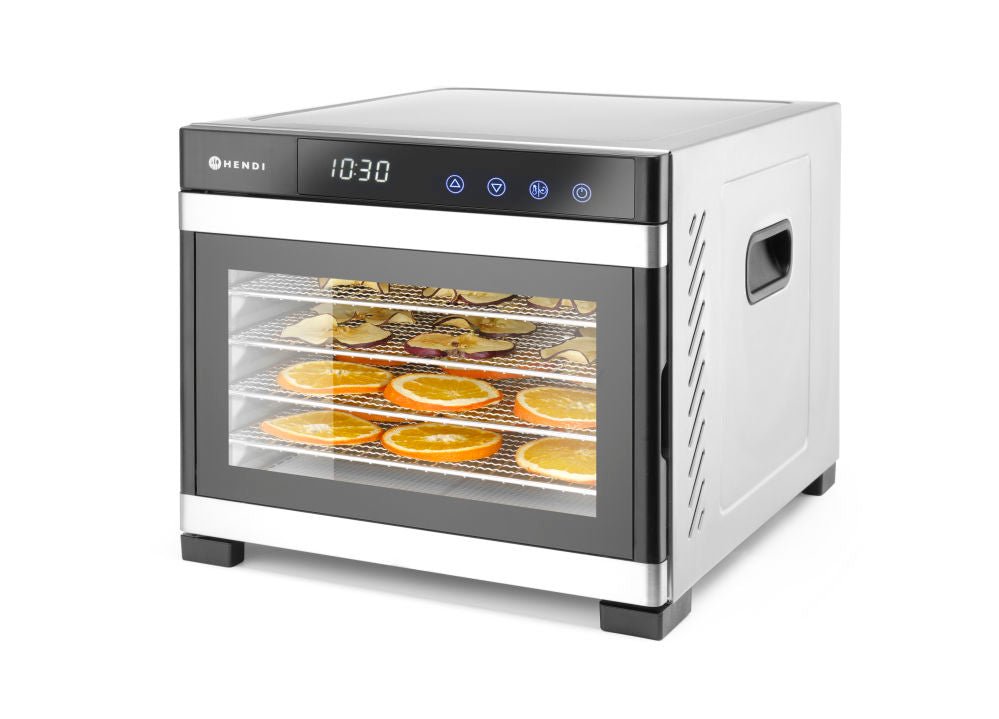 Food Dehydrator - Mattørker , 6 skuffer, 230V/650W, 340x450X (H) 311mm - for Storkjøkken - XL - Storkjøkken