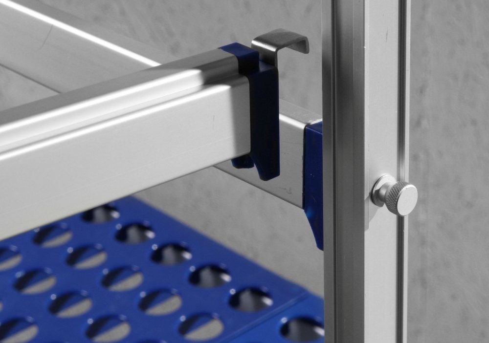 Forlengelseskrok for oppbevaringsstativ i aluminium, 15x42x (H) 42mm - for Storkjøkken - XL - Storkjøkken