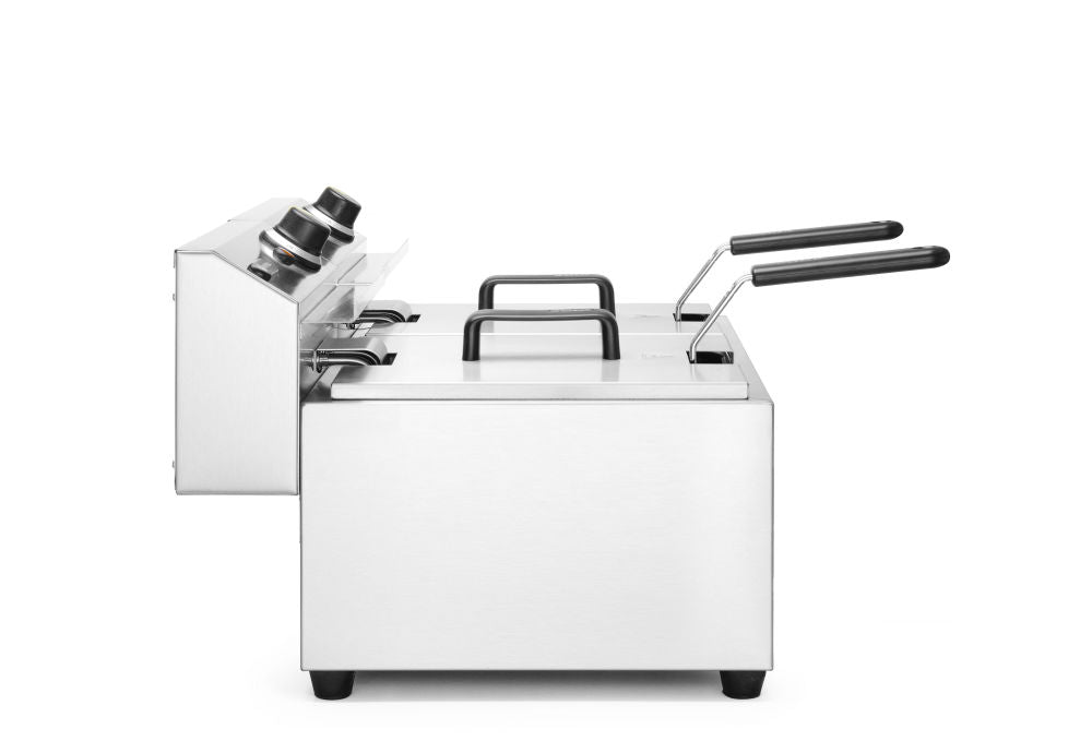 Frityr koker, 2 × 8 L, 16L, 230V/7000W, 605x460X (H) 350mm - for Storkjøkken - XL - Storkjøkken