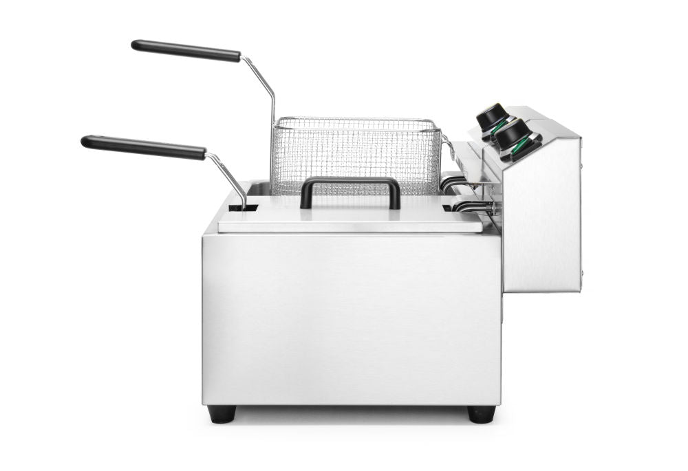 Frityr koker, 2 × 8 L, 16L, 230V/7000W, 605x460X (H) 350mm - for Storkjøkken - XL - Storkjøkken