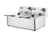 Frityr koker Kitchen Line - 2x 6L, 12L, 230V/6600W, 550x430x (H) 290mm - for Storkjøkken - XL - Storkjøkken