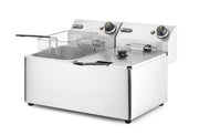 Frityr koker Kitchen Line - 2x 8l, 16L, 230V/7000W, 550x430x (H) 345mm - for Storkjøkken - XL - Storkjøkken