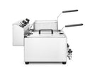 Frityr koker med tappekran, 2 × 8 L, 16L, 230V/7000W, 605x515X (H) 350mm - for Storkjøkken - XL - Storkjøkken