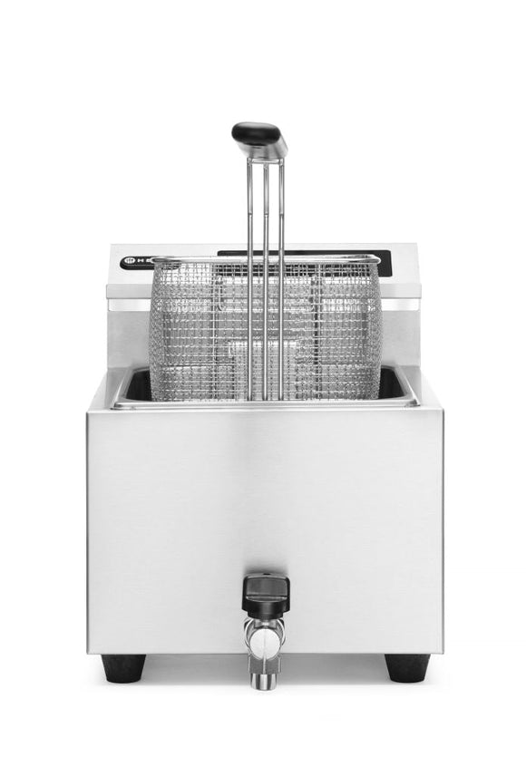 Frityr koker med tappekran Digital - 8 L, 8L, 230V/3500W, 300x515X (H) 345mm - for Storkjøkken - XL - Storkjøkken