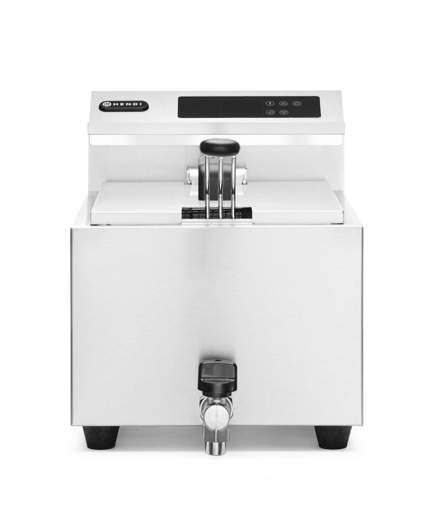 Frityr koker med tappekran Digital - 8 L, 8L, 230V/3500W, 300x515X (H) 345mm - for Storkjøkken - XL - Storkjøkken