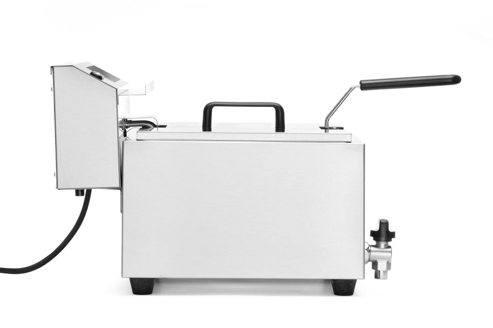 Frityr koker med tappekran Digital - 8 L, 8L, 230V/3500W, 300x515X (H) 345mm - for Storkjøkken - XL - Storkjøkken
