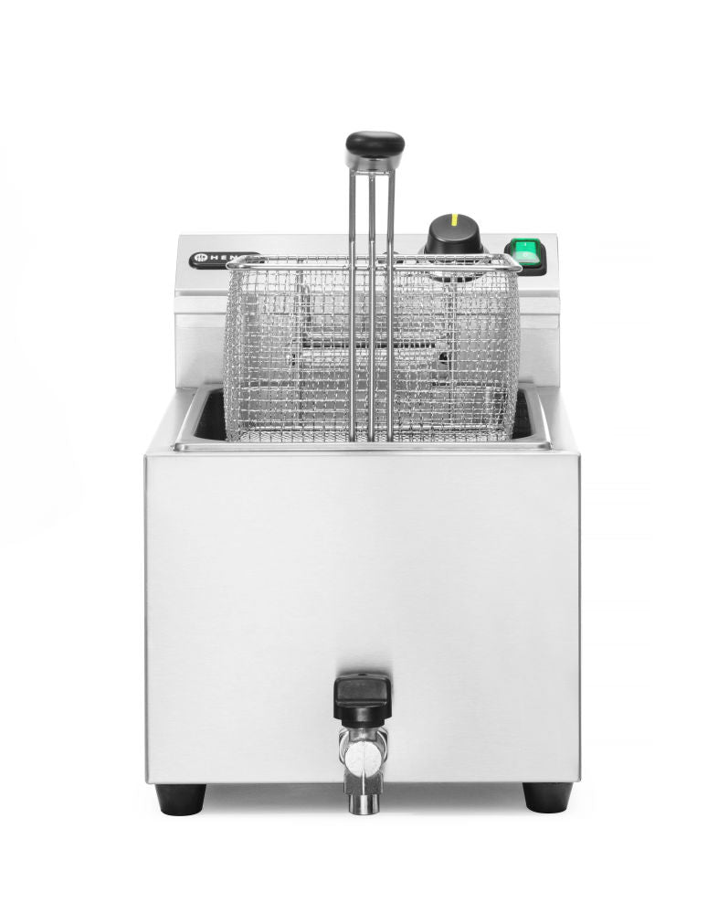 Frityr koker XL Profi Line med avløpskran, 10 L, 400 V, 10L, 400V/6600W, 302x687X (H) 375mm - for Storkjøkken - XL - Storkjøkken