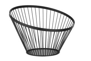 Fruktkurv vinklet rundt svart, Ø300X (H) 250mm - for Storkjøkken - XL - Storkjøkken