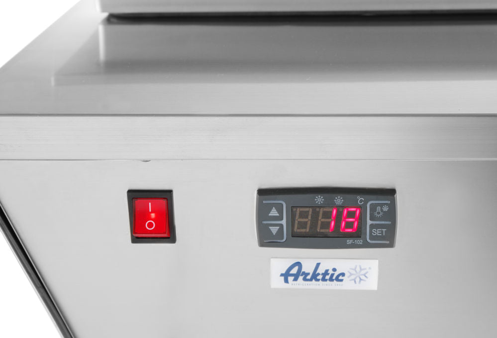 Fryseboks med stort glasslokk 77L, Arktic, 230V/220W, 805x666x (H) 305mm - for Storkjøkken - XL - Storkjøkken