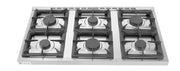Gass koketopp 6 - Burner Open Stand, 28,5kw, 1200x700X (H) 900mm - for Storkjøkken - XL - Storkjøkken