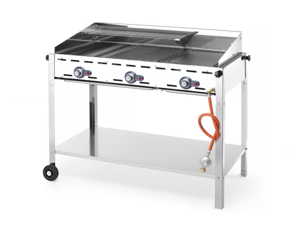 Grill Green Fire med 3 brennere, 17,4kw, 1078x612x (H) 825mm - for Storkjøkken - XL - Storkjøkken