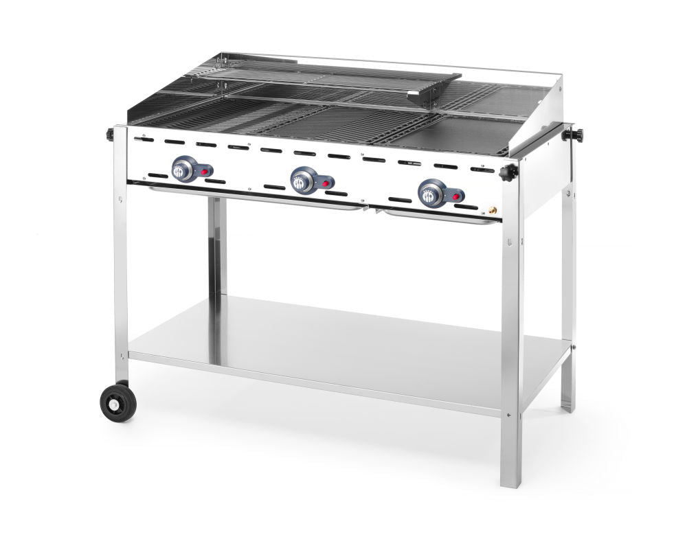 Grill Green Fire med 3 brennere, 17,4kw, 1078x612x (H) 825mm - for Storkjøkken - XL - Storkjøkken
