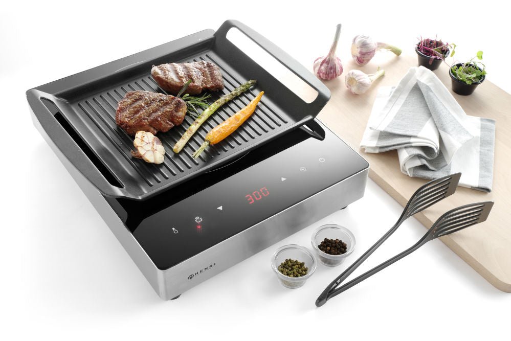 Grillplate for induksjonstopper - for Storkjøkken - XL - Storkjøkken