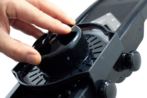 Grønnsakskutter - V - type - Svart - for Storkjøkken - XL - Storkjøkken