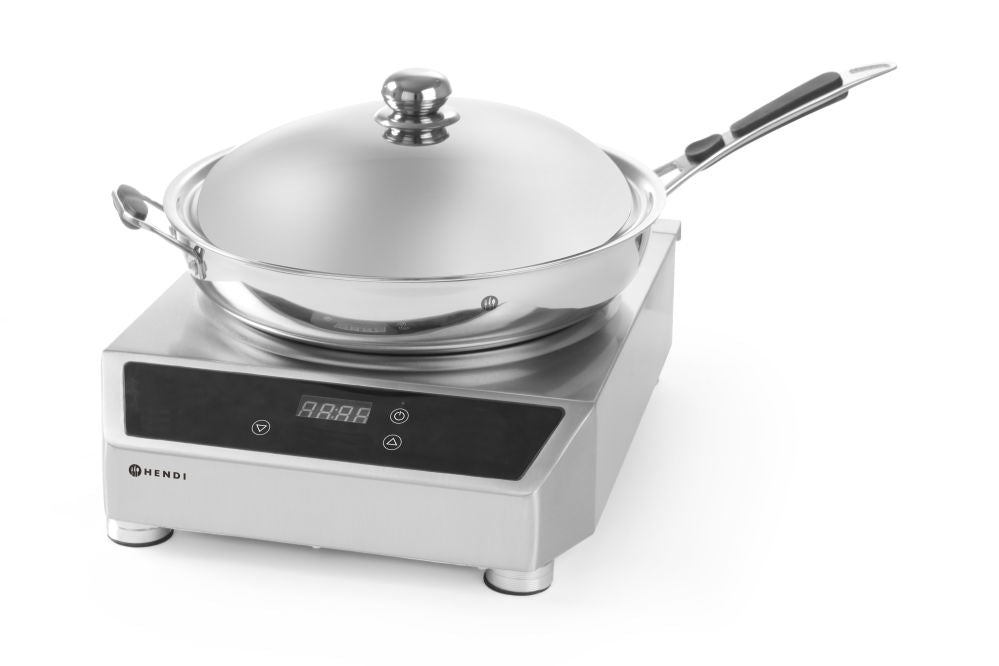 Induksjon WOK Model 3500, Induction Unit, 230V/3500W, 340x450X (H) 120mm - for Storkjøkken - XL - Storkjøkken