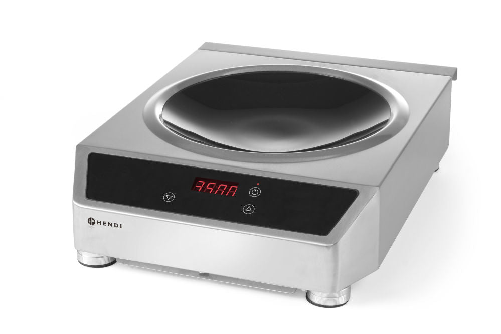 Induksjon WOK Model 3500, Induction WOK+WOK Pan, 230V/3500W, 340x450X (H) MM - for Storkjøkken - XL - Storkjøkken