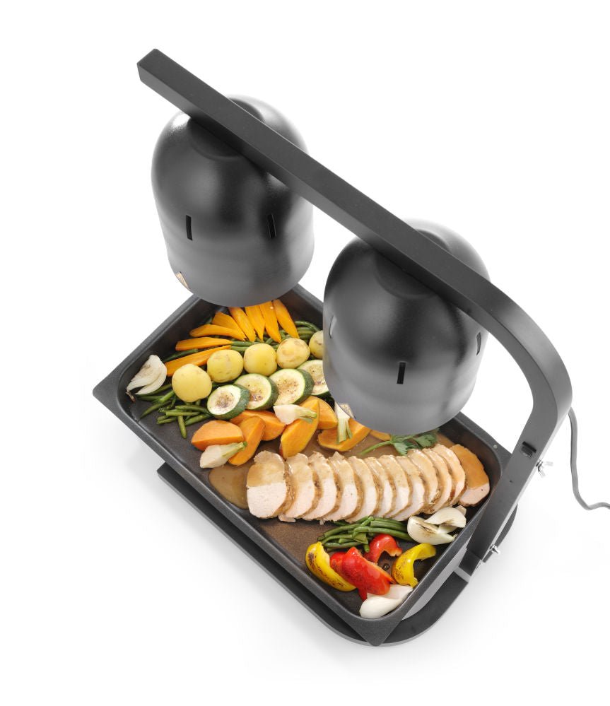 Infrarød varmebro, svart, 230V/500W, 453x360X (H) 790mm - for Storkjøkken - XL - Storkjøkken