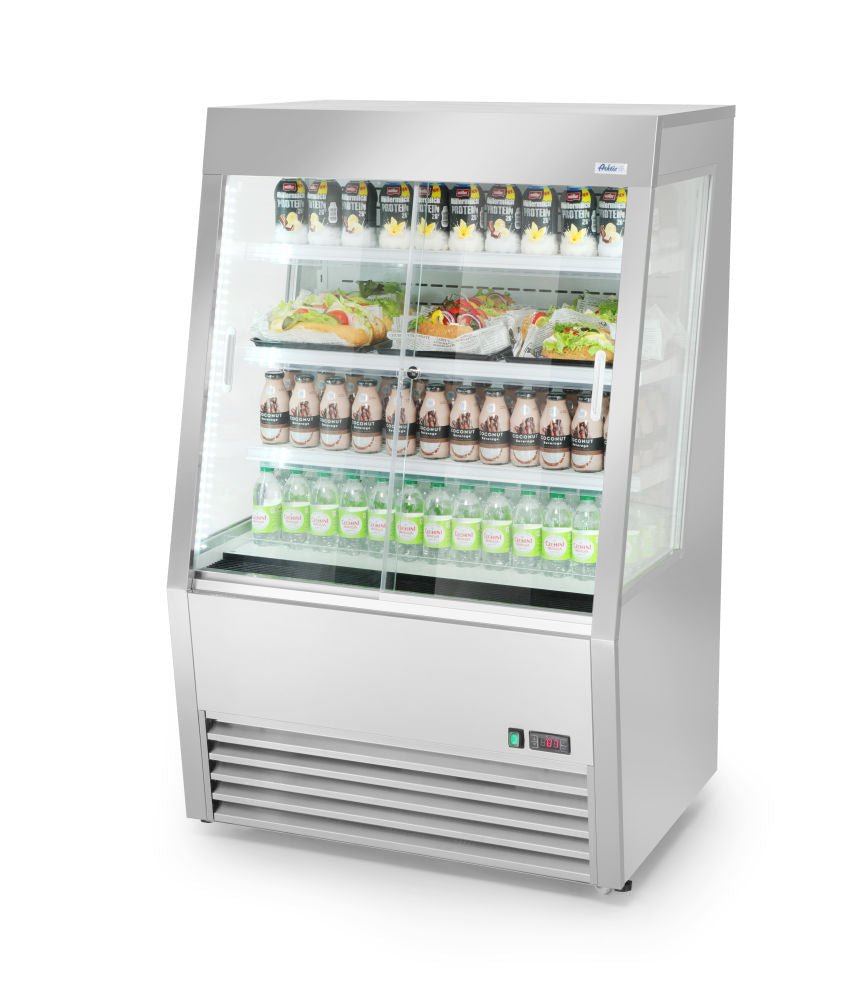 Kjøleskap åpen front Multideck Display 320L, Arktic, 230V/1300W, 920x847X (H) 1465mm - for Storkjøkken - XL - Storkjøkken