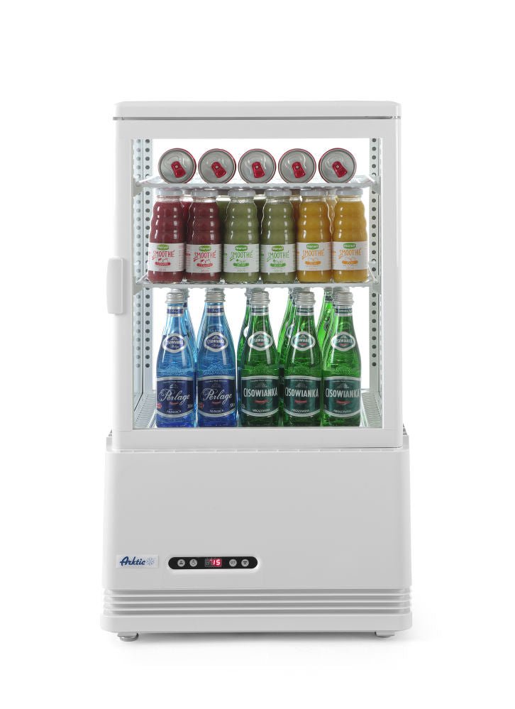 Kjøle vitrineskap 58L, Arktic, White, 230V/170W, 452x406X (H) 816mm - for Storkjøkken - XL - Storkjøkken