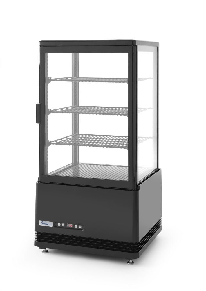 Kjøle vitrineskap 68L, Arktic, svart, 230V/170W, 452x406X (H) 891mm - for Storkjøkken - XL - Storkjøkken