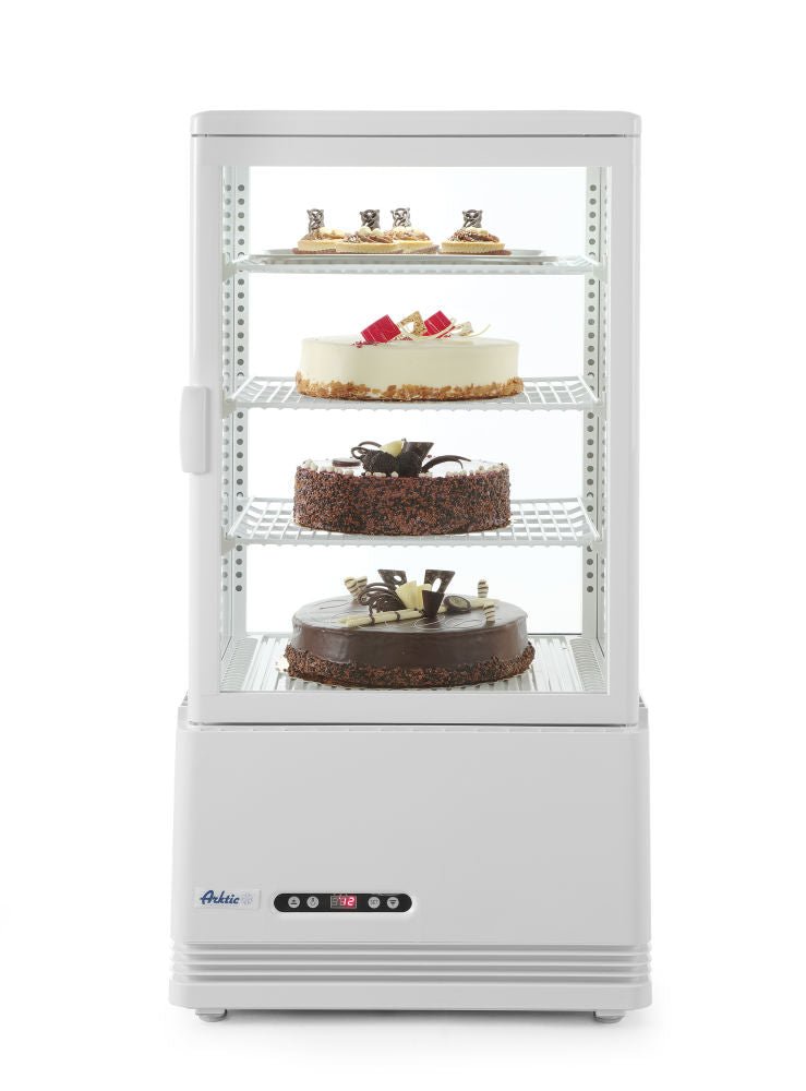 Kjøle vitrineskap 68L, Arktic, White, 230V/170W, 452x406X (H) 891mm - for Storkjøkken - XL - Storkjøkken