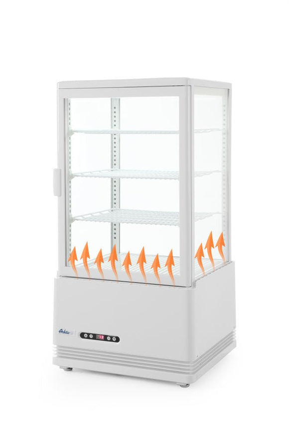 Kjøle vitrineskap 68L, Arktic, White, 230V/170W, 452x406X (H) 891mm - for Storkjøkken - XL - Storkjøkken