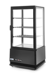 Kjøle vitrineskap 78L, Arktic, svart, 230V/170W, 452x406X (H) 966mm - for Storkjøkken - XL - Storkjøkken