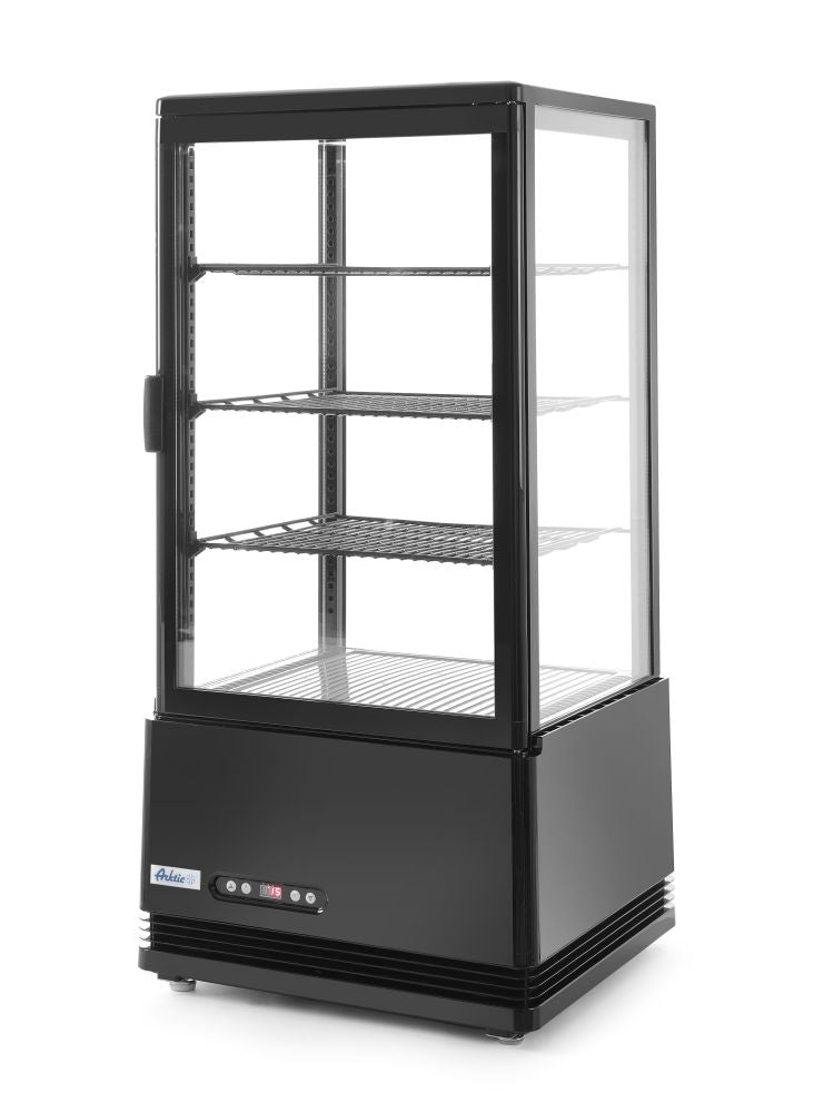 Kjøle vitrineskap 78L, Arktic, svart, 230V/170W, 452x406X (H) 966mm - for Storkjøkken - XL - Storkjøkken